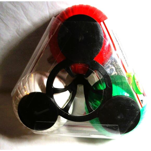 Skilcraft Three Serving Bowls Set with Stand Green Red White 16-ounce Capacity - Picture 2 of 3